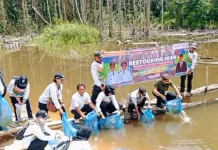Upaya Peningkatan Populasi Ikan, DKPP Barito Utara Tebar Benih