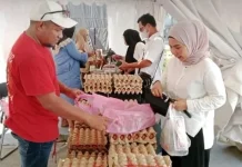 Dinas TPHP Kalteng Gelar Gerakan Pangan Murah di Kalteng Expo 2026