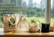 Mengganti Kantong Plastik Sekali Pakai dengan Tas Belanja Alternatif Modis