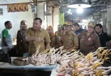 Wakil Bupati Kapuas Pantau Harga Bahan Pokok, Aman jelang Iduladha