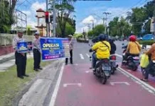 Satlantas Palangka Raya Perkuat Pengaturan Kawasan Zona Selamat Sekolah