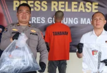 Polres Gunung Mas Ungkap Kasus Pembunuhan, Pelaku Ditangkap saat Makan