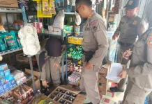 Satpol PP Kobar Amankan Puluhan Liter Miras dan Ratusan Botol Kosong