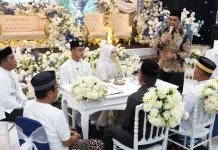 Bupati Barito Utara Jadi Saksi Nikah Putra Asisten Setda