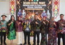 Hadiri Pisah Sambut Dandim 1011/KLK, Wabup Pulang Pisau Tekankan Sinergitas