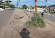 Bahaya Kabel Menjuntai di Jalan Ancam Keselamatan Pengguna Jalan