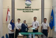 BMKG dan RRI Palangka Raya Lanjutkan Kerja Sama Informasi Publik