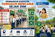 Membangun Karakter Tangguh Menghadapi Bencana sejak Dini kepada Siswa