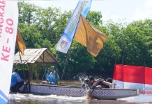 Deru Sungai Kahayan Bawa Satbrimob Kalteng ke Puncak Podium Besei Kambe