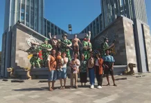 Bundaran Besar Palangka Raya Jadi Tempat Rekreasi Favorit Keluarga