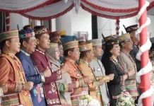 Bupati Kapuas Hadiri Upacara Peringatan Hari Jadi ke-24 Kabupaten Gunung Mas