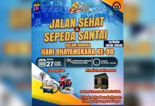 Polda Kalteng Gelar Jalan Sehat dan Sepeda Santai, Hadiahnya Paket Umrah