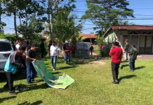 Pengamanan Aksi Penyampaian Sengketa Lahan Seberang Duta Mall