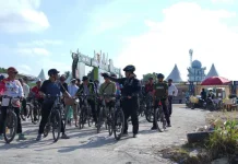 Bupati Barito Utara Gowes Tinjau Kesiapan Hari Jadi Kabupaten