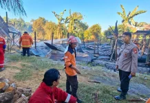 Polsek Bukit Batu Tangani Kebakaran Kandang Ayam Marang