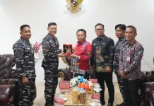 Pererat Sinergitas, Bupati Kapuas Terima Kunjungan Komandan Lanal Banjarmasin