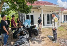 Polsek Sabangau Amankan Perempuan Mengamuk