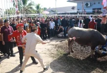 Gubernur Agustiar Sabran Hadiri Puncak Ritual Tiwah Keluarga Besar Upun Gawi