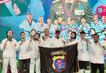 Tim Taekwondo Polda Kalteng Raih 9 Medali di Kejurnas Taekwondo Kapolri Cup VII