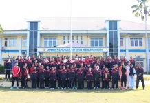 Bidik Prestasi, Disdikbud Kobar Lepas Kontingen O2SN ke Tingkat Provinsi