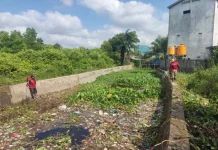 Gerakan Nol Sumbatan, Dinas PUPR Kobar Bersihkan Saluran Induk Sungai Buun