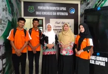 Diskominfosantik Kapuas Terima Siswa PKL SMKN 1 Kapuas Murung