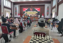 Turnamen Catur Pangdam XXII/TB 2026 Resmi Dibuka, 126 Pecatur Siap Bertanding