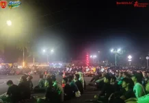 Lautan Warga Kobar Padati Nobar Final Piala Dunia 2026 di Bundaran Pancasila