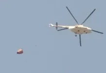 BPBD Palangka Raya Gencar Memadamkan Karhutla Dibantu Helikopter Water Bombing