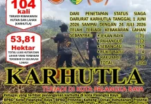 Siaga Darurat Karhutla, Palangka Raya Dikepung 104 Kebakaran Lahan