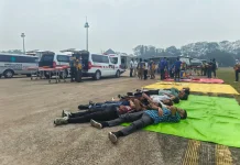 PT Angkasa Pura Gelar Simulasi Kejadian Darurat di Bandara Tjilik Riwut