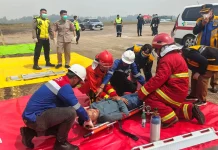 GM Bandara Tjilik Riwut: Latihan Penanganan Keadaan Darurat Agenda Dua Tahunan