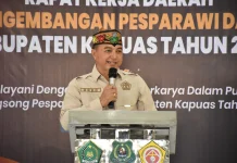Wabup Kapuas Buka Rakerda dan Training of Trainers LPPD, Perkuat Pembinaan Gereja