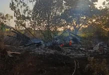 Bangunan Sarang Walet di Jalan Hiu Putih Terbakar akibat Karhutla