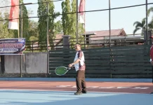 Buka Turnamen Tenis Bupati Cup 2026, Bupati Kapuas Komitmen Tingkatkan Sarpras