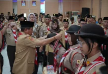 Bupati Kapuas Lantik Pramuka Garuda dan Lepas Kontingen Jambore Nasional XII 2026