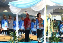 HUT Bartim, Sekda Kalteng Pimpin Upacara di Kantor Bupati