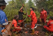 BPBD Kota Palangka Raya Optimalkan Sumur Bor Memadamkan Karhutla