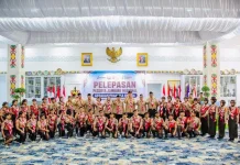 Gubernur Kalteng Lepas Kontingen Kwarda Gerakan Pramuka ke Jambore Nasional XII
