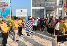 Bupati Pulang Pisau Lepas Jalan Sehat Bersama Calon Jamaah Haji