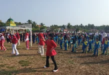 Jalan Sehat Meriahkan HUT ke-81 RI Pulau Hanaut