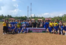 Turnamen Sepak Bola Pulau Hanaut Cup X Resmi Dibuka