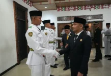 Wali Kota Palangka Raya Kukuhkan Paskibraka 2026