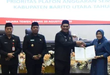 Bupati dan DPRD Barito Utara Sepakati Perubahan KUA-PPAS APBD 2026