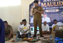 Hadiri Safari Maulid di Maliku, Bupati Pulang Pisau Ajak Warga Waspada Karhutla