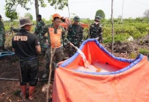 Sumber Air Minim, Kebakaran Lahan di Kawasan Jalan Tabat Kalsa Palangka Raya Meluas