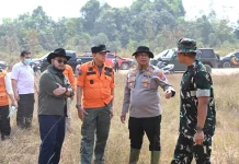 Bupati dan Wabup Bartim Turun Tangan Atasi Karhutla