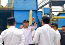Bupati Shalahuddin Tinjau Pembangunan PDAM Barito Utara
