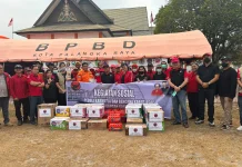 PDIP Kalteng Salurkan Logistik dan Bagikan Masker Kepada Masyarakat