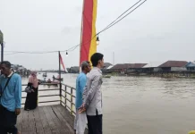 Dishub Kobar Amankan Lomba Mancing Udang di DAS Arut